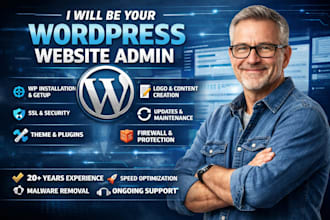 be your wordpress website admin