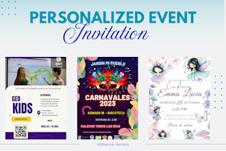 design cute and personality invitations for birthdays and special events