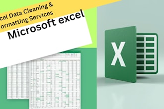 clean, format, merge, split excel data