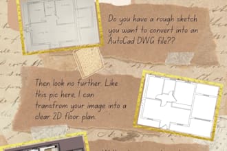 trace your 2d sketch to autocad dwg file