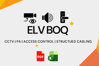 prepare boq for cctv,pa, access control