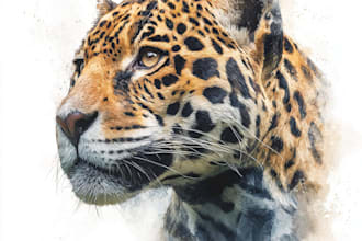 draw watercolor illustrations of animals, birds, and nature