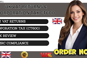file UK vat returns, UK company accounts and ct600 corporation tax