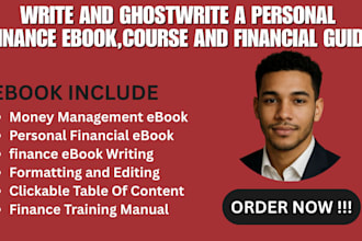 write and ghostwrite a personal finance ebook,course and financial guide