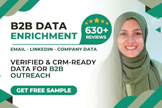 b2b data enrichment, lead enrichment and email list building