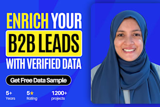 b2b data enrichment with verified emails and contact data