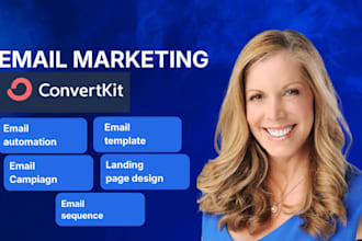 setup convertkit email newsletter kit landing page kit template email marketing