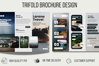design canva editable trifold bifold brochure