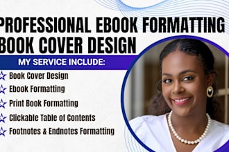 do ebook formatting, book formatting and book cover design