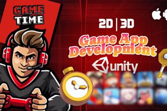 do 2d, 3d game mobile development on unity game engine