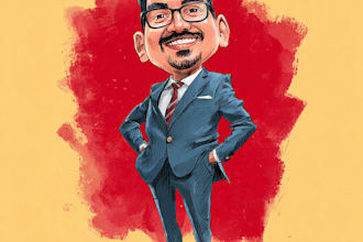 draw a bold political cartoon for social medi
