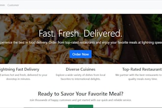 create a custom website with frontend and backend