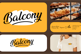create a modern bakery logo and branding for your food business