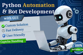 create python automation, web bots, and scripts