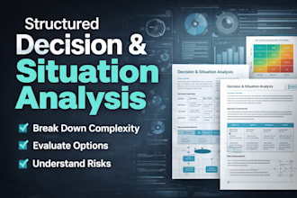 provide structured decision and situation analysis for your business or project