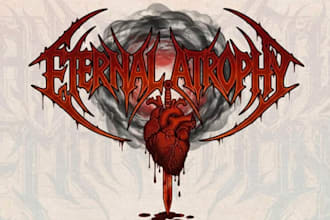 do bold and powerful metal logo for your brand
