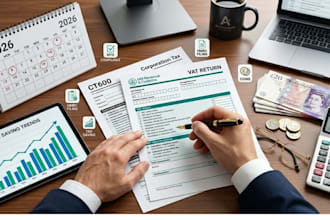 be UK accountant to prepare UK vat tax return and file to hmrc