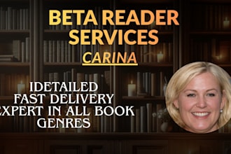 provide beta reading and honest feedback for your writing
