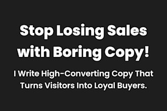 write high converting copy for your products, ads, and landing pages