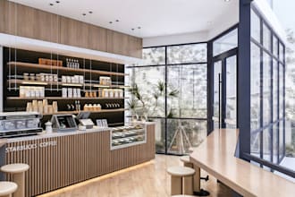 design and render your retail stores and commercial spaces