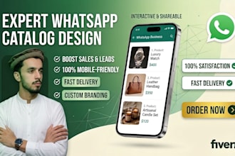 design professional whatsapp business catalog to boost  sales