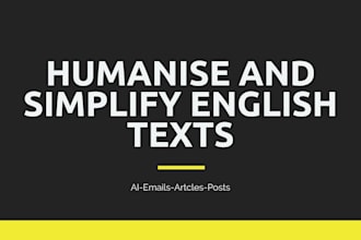 rewrite and humanize ai or rough english text