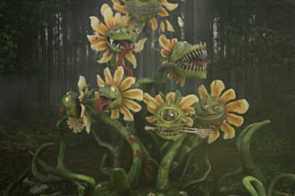 model, texture, and render high quality game characters