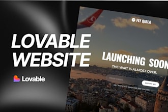build a lovable ai website or landing page for your service business