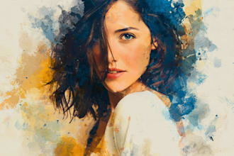 draw a watercolor effect to your photos in photoshop