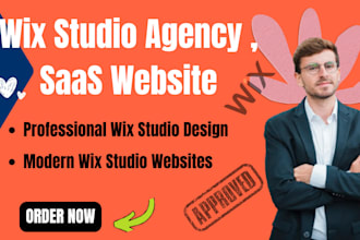 setup wix studio agency website, wix studio saas website, portfolio website, wix