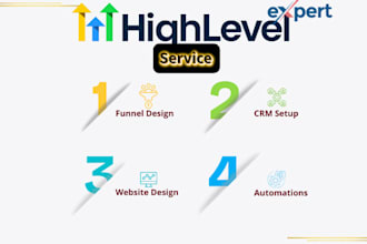 setup gohighlevel CRM workflow gohighlevel sales funnel ghl website expert