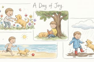 children story book illustration children story children story book illustration