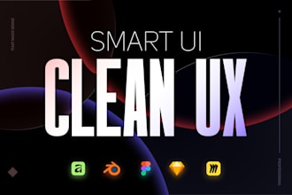 design modern UI UX for apps, websites, and games