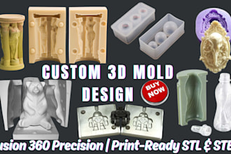design 3d silicone mold slip casting plastic injection mold ready print stl file