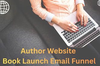 design a high converting author website book launch email funnel