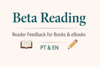beta reading with detailed reader feedback for books