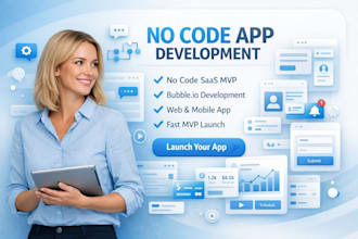 build your no code saas mvp web bubble marketplace web mobile app with bubble io