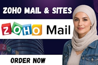 setup zoho mail and zoho sites with custom domain, dns and automation zap