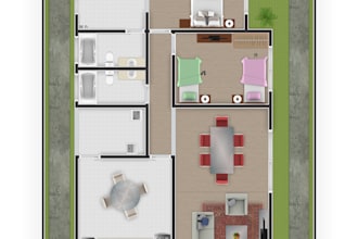 create a professional humanized floor plan
