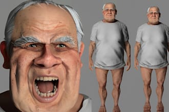 3d realistic character metahuman character with hairstyle outfit for ue5 blender