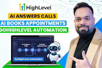 build ai voice, SMS, booking automation using gohighlevel