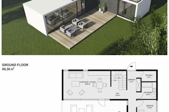 design custom tiny, small home plans including a frame and container houses