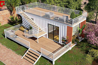 design tiny, prefab and container homes with framing plans and 3d floor plans