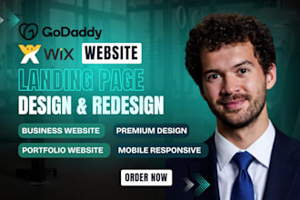 build godaddy airo website redesign wix website, design godaddy website builder