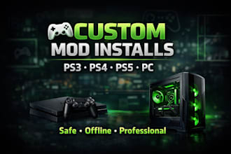 install custom game mods and modded saves