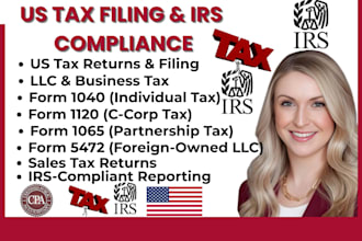 cpa usa tax return, us tax filling, llc tax, form 1120, 5472, 4547, 1040 CPA