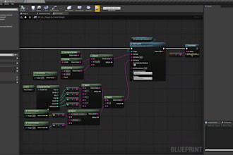 create and develop blueprint or fix errors in unreal engine