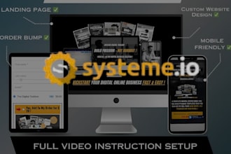 build systeme io sales funnel landing page systeme io website bloq online course
