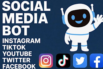 build tiktok bot ,livestreaming bot,social media bot,instagram api bot,