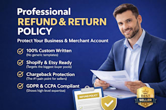 write a professional refund policy and return policy